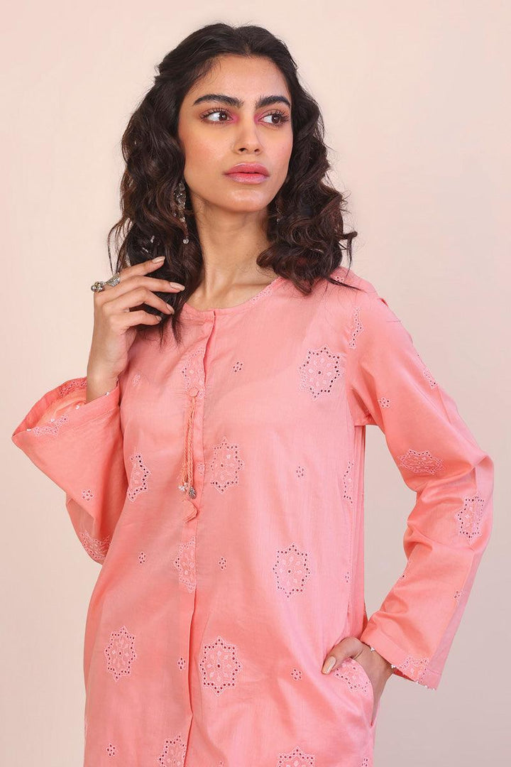 Generation - Summer Breeze Schiffli 2-Piece - Peach - Schiffli