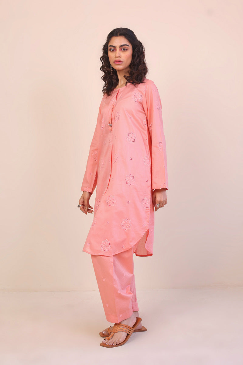 Generation - Summer Breeze Schiffli 2-Piece - Peach - Schiffli