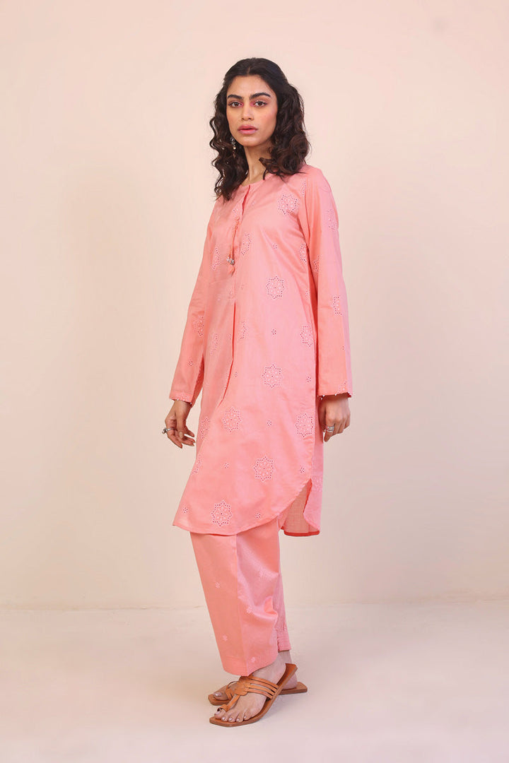 Generation - Summer Breeze Schiffli 2-Piece - Peach - Schiffli