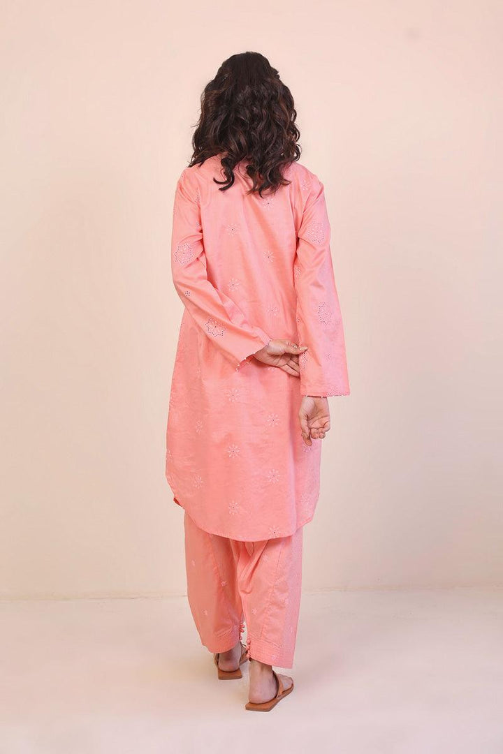Generation - Summer Breeze Schiffli 2-Piece - Peach - Schiffli