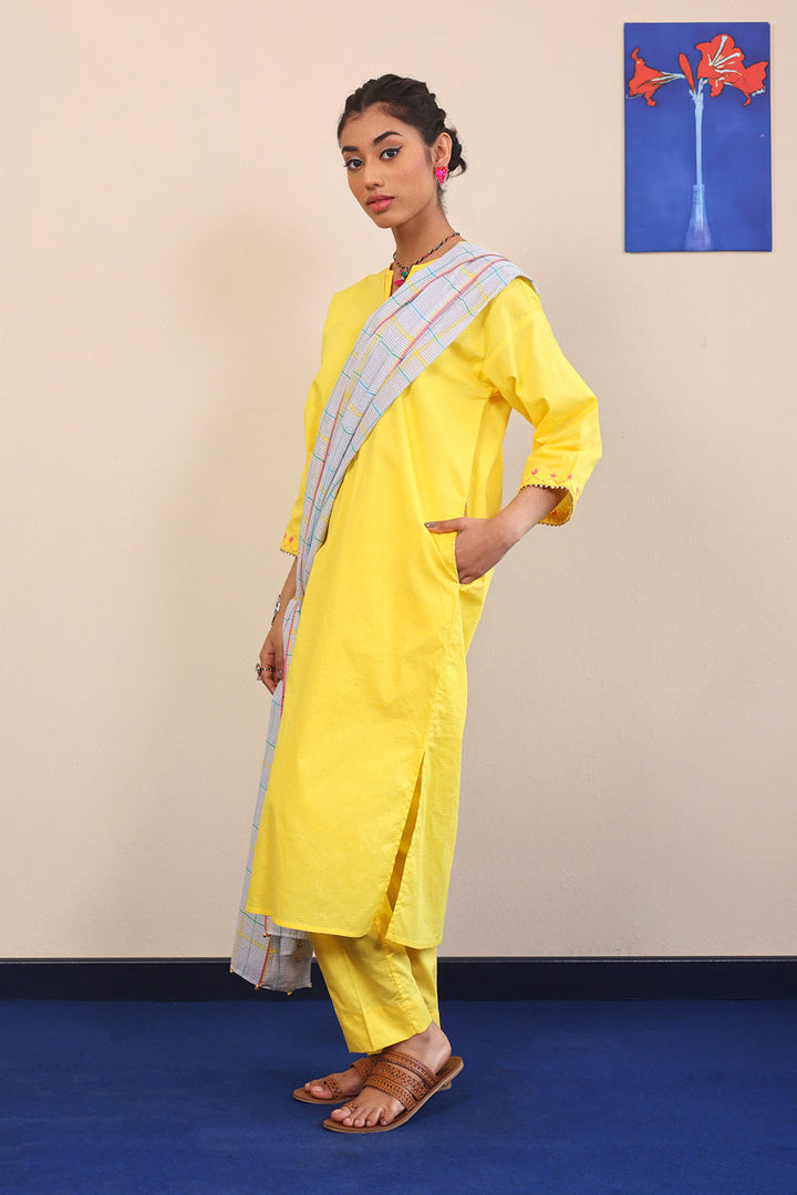 Generation - Zardi Suit Weavers Tale - Yellow - Lawn - 3 Piece