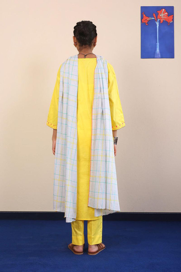 Generation - Zardi Suit Weavers Tale - Yellow - Lawn - 3 Piece