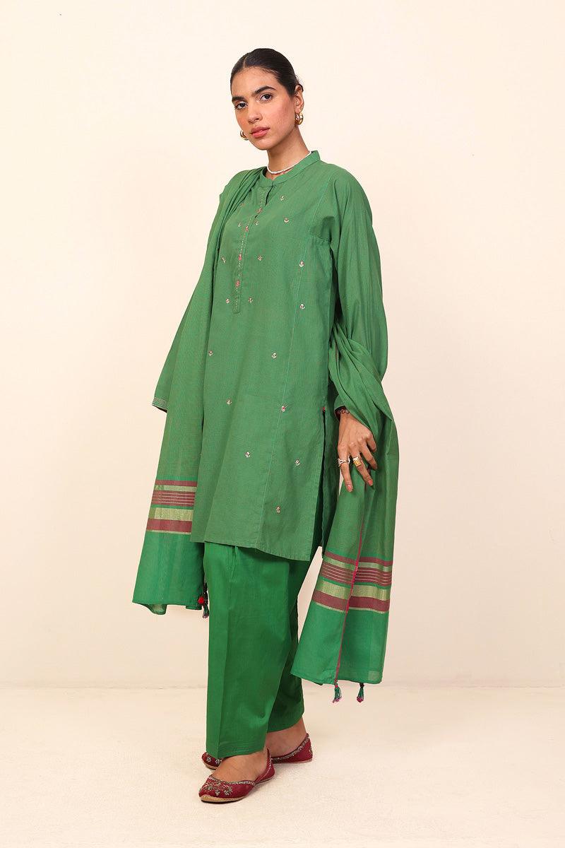 Generation - 3 Piece - Weavers Tale Suit - Green - Lawn