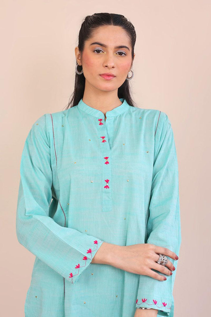 Generation - Weavers Tale Suit - Ferozi - Lawn - 3 Piece