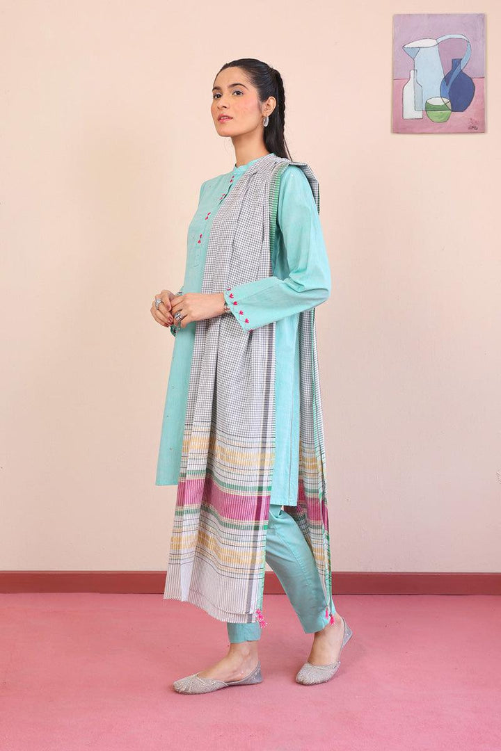 Generation - Weavers Tale Suit - Ferozi - Lawn - 3 Piece