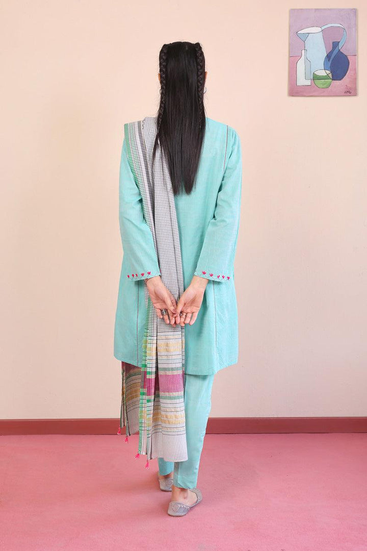 Generation - Weavers Tale Suit - Ferozi - Lawn - 3 Piece