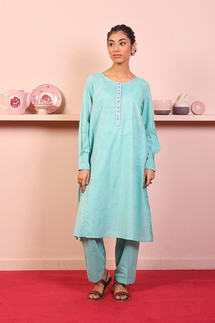 Generation - 2Piece Weavers Tale Set - Ferozi - Lawn - 2 Piece