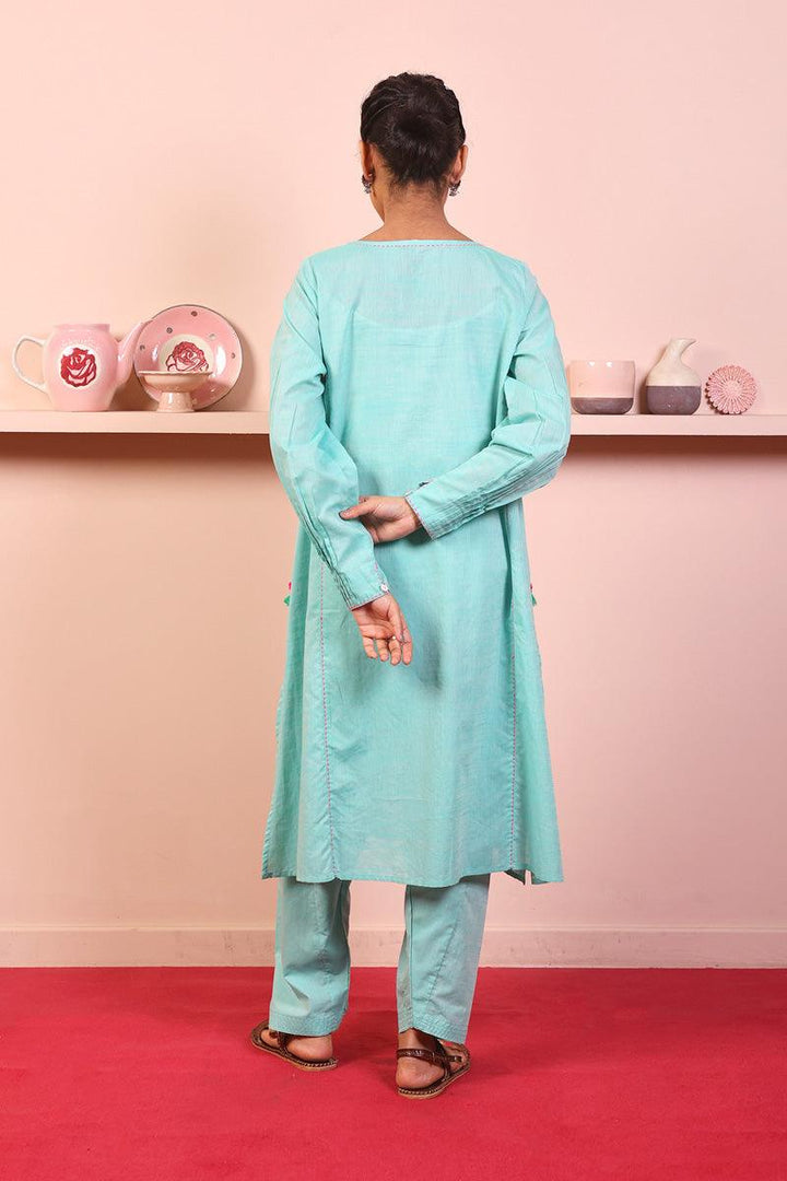 Generation - 2Piece Weavers Tale Set - Ferozi - Lawn - 2 Piece