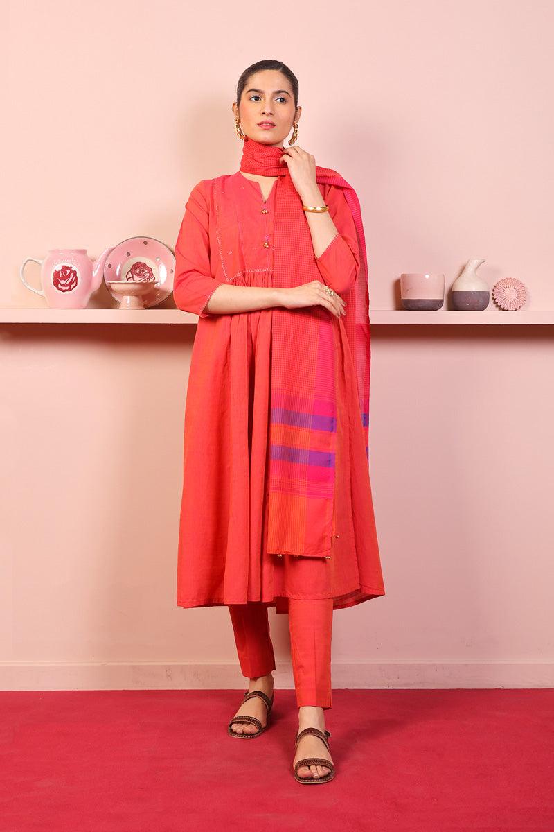 Generation - Weavers Tale Suit - Pink - Lawn - 3 Piece