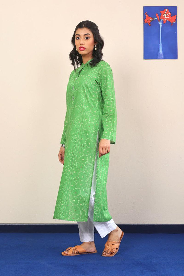 Generation - Chandarkani Kurta - Green - Lawn - 1 Piece