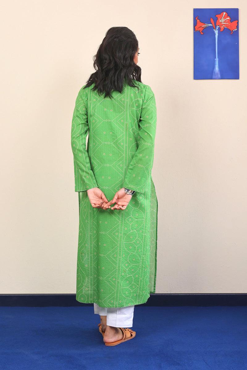 Generation - Chandarkani Kurta - Green - Lawn - 1 Piece