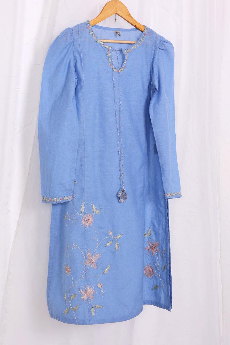 Generation - Chandbali two piece - Sky Blue - 2 Piece