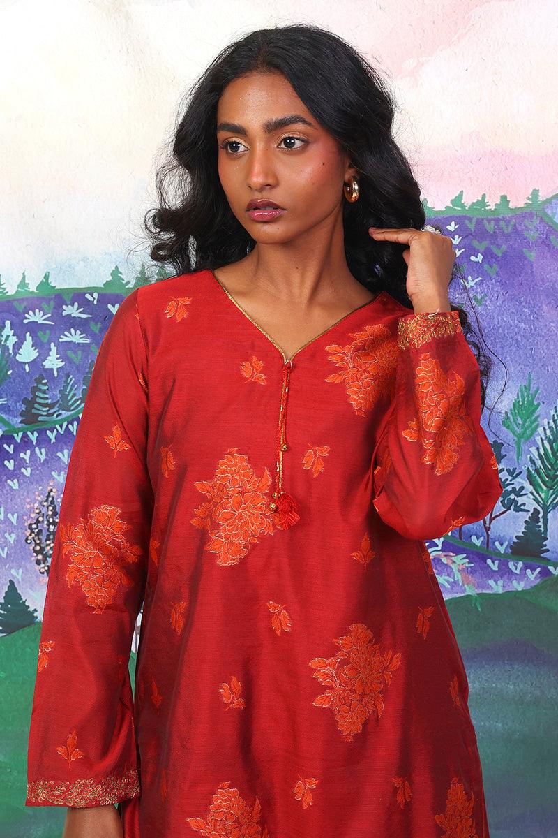 Generation - Hub Banarsi 2-Piece Suit - Red