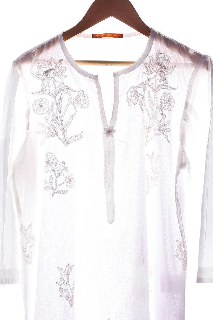 Generation - 1 Piece - Urban Foliage Kurta - White - Lawn