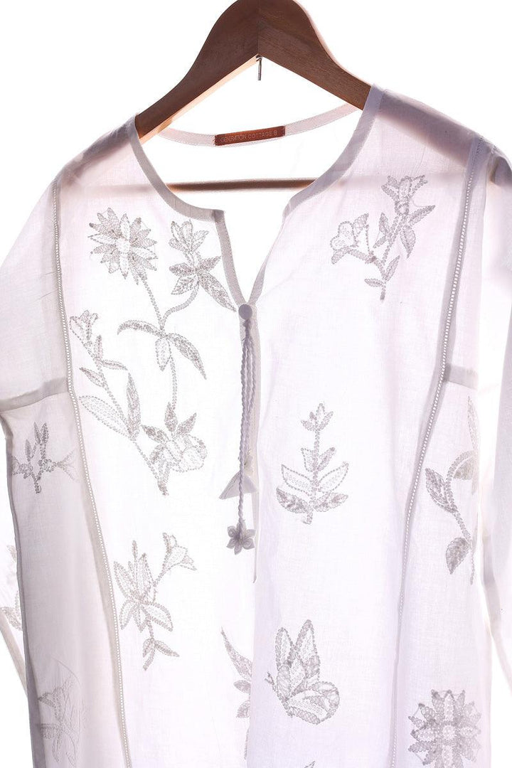Generation - Urban Folige Botanic Kurta - 1 Piece - White - Lawn