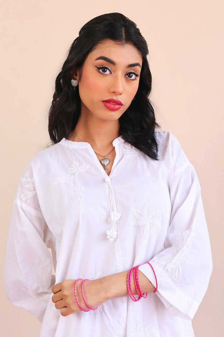 Generation - Urban Foliage Kurta - White - Lawn - 1 Piece
