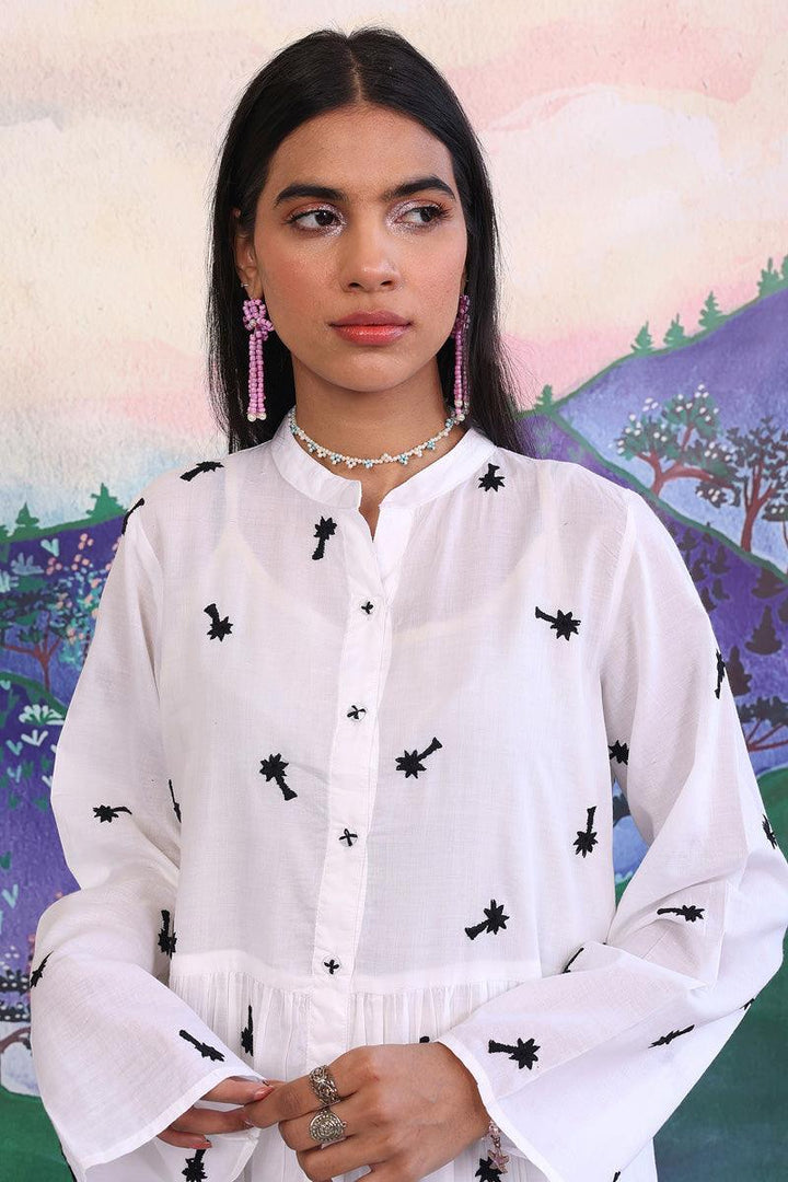 Generation - N K R Palm Tree Dress - White - 1 Piece