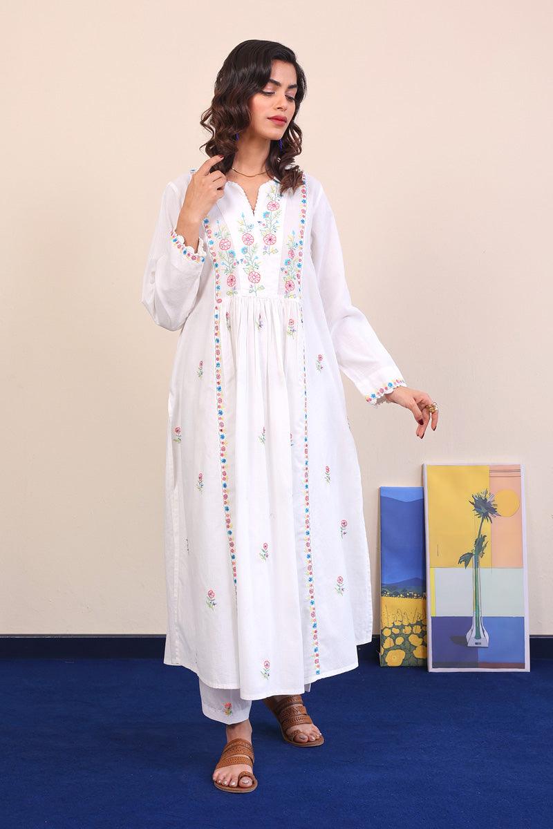 Generation - Sea Candy Flared Shirt - White - 2 Piece