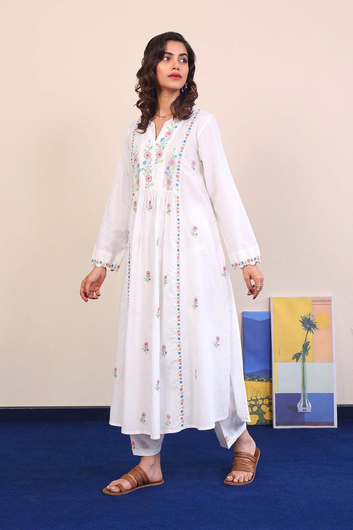 Generation - Sea Candy Flared Shirt - White - 2 Piece