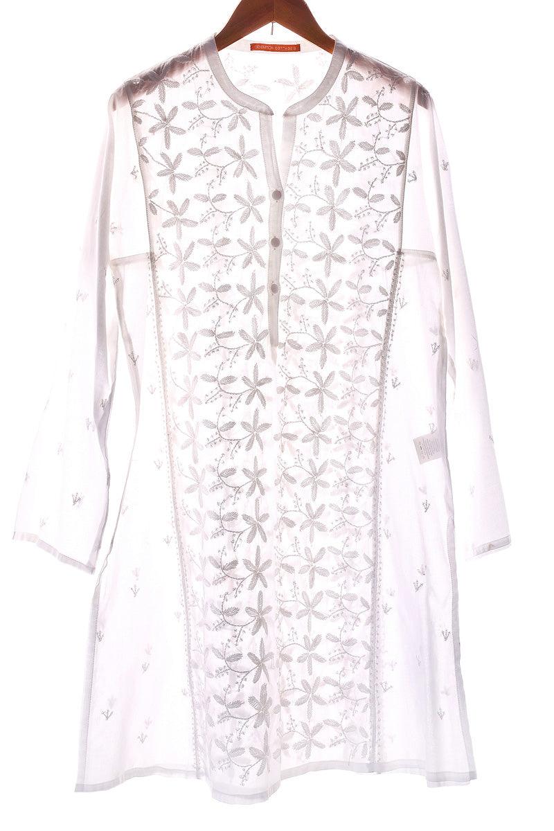 Generation - N K R Embroidered Kurta - White - 1 Piece