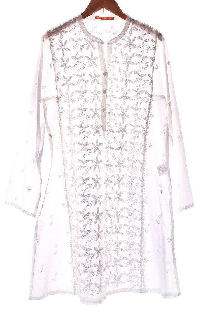 Generation - N K R Embroidered Kurta - White - 1 Piece