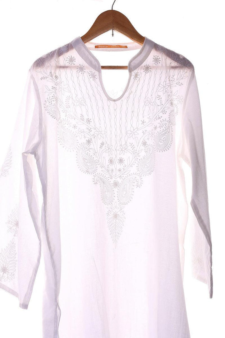 Generation - N K R Chikankari Kurta - White - 1 Piece