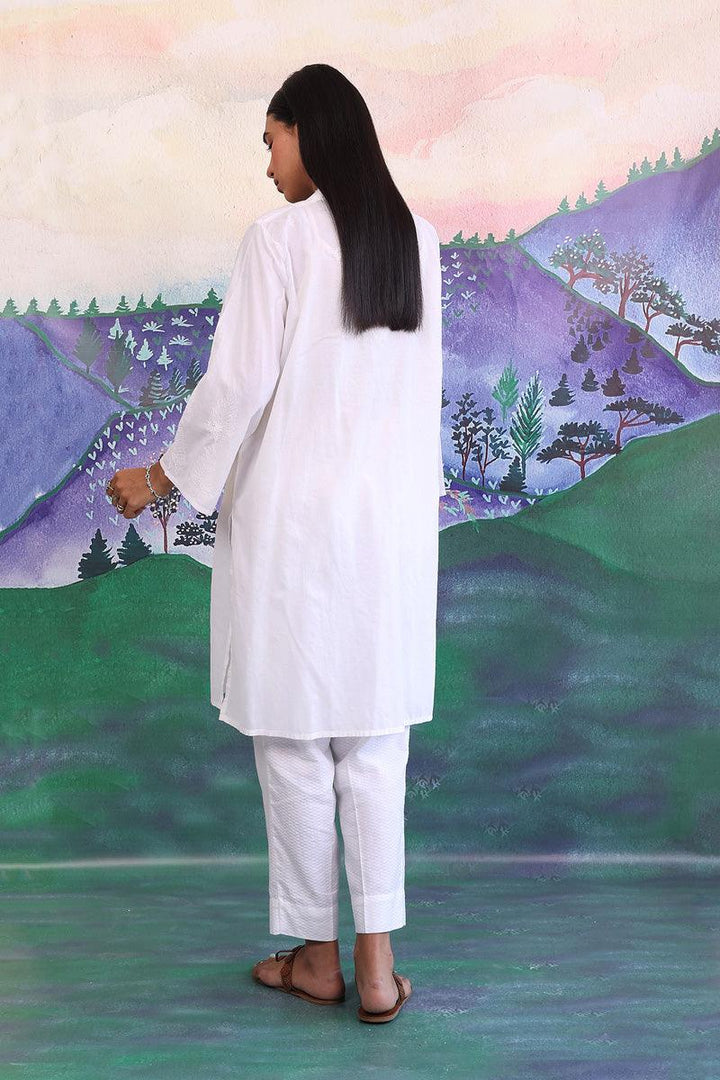 Generation - N K R Chikankari Kurta - White - 1 Piece