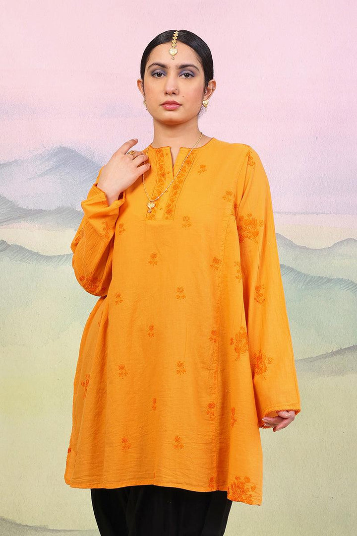 Generation - Baagh Tunic - 1 Piece - Orange - Lawn