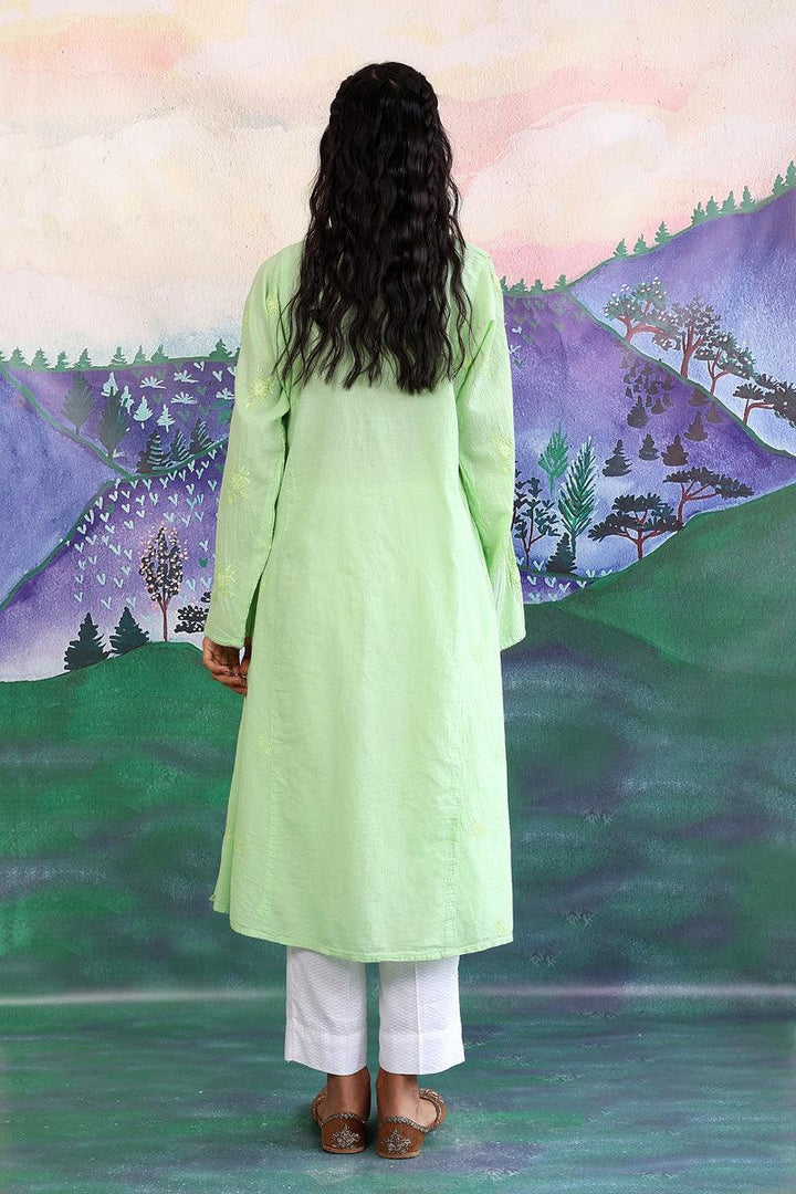 Generation - Baagh Kurta - 1 Piece - Green - Lawn
