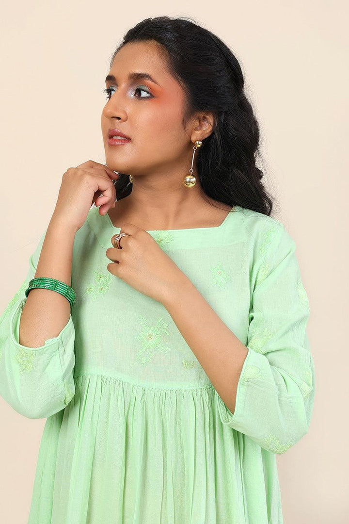 Generation - Baagh Mint Dress - 1 Piece - Green - Lawn