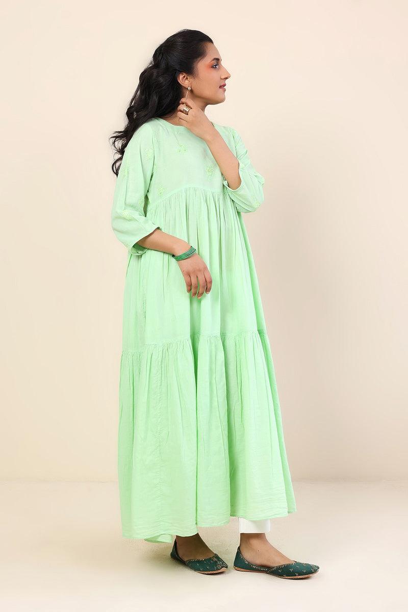 Generation - Baagh Mint Dress - 1 Piece - Green - Lawn