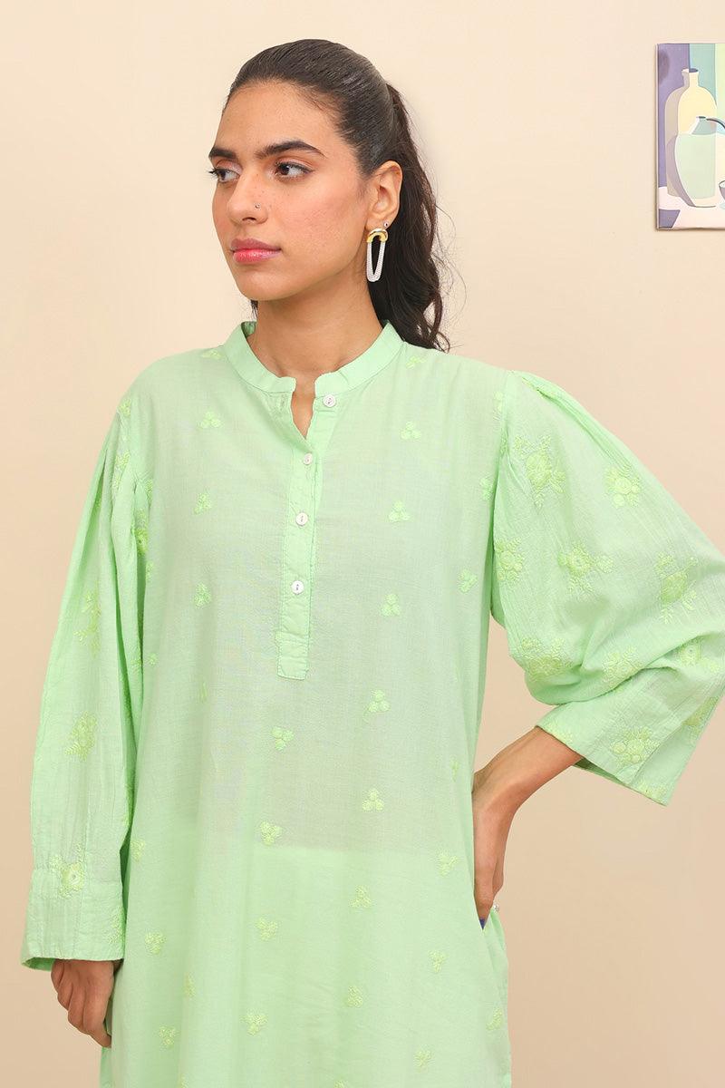 Generation - Baagh Minty Shirt - 1 Piece - Green - Lawn