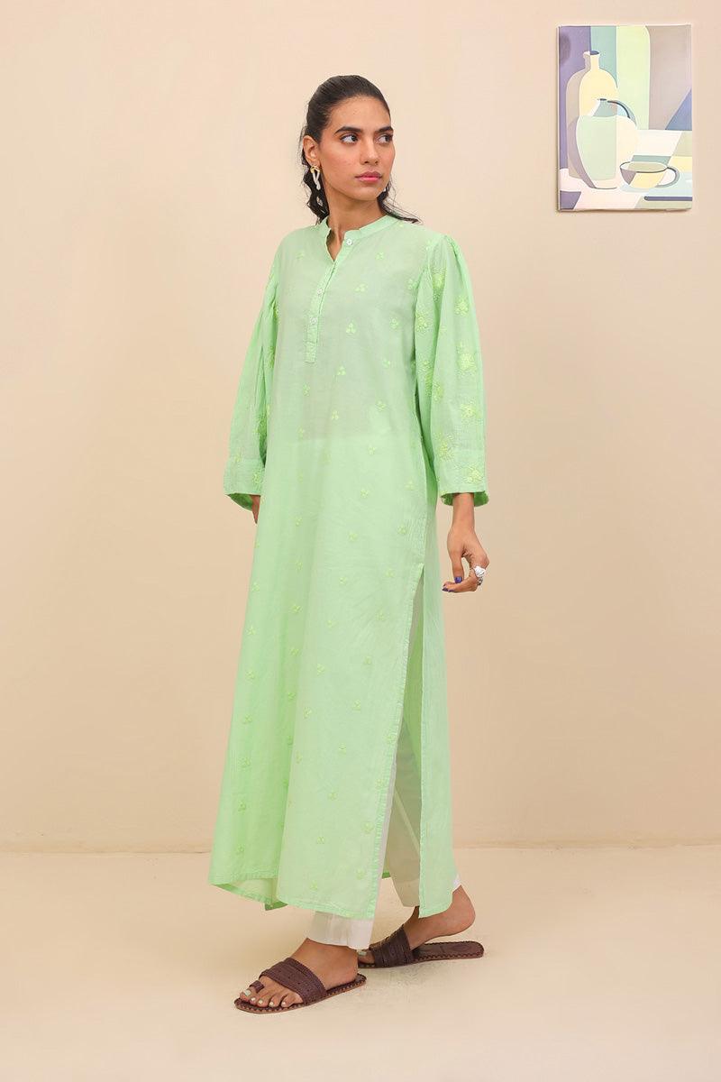 Generation - Baagh Minty Shirt - 1 Piece - Green - Lawn