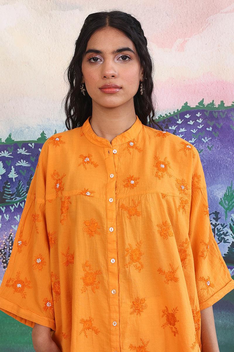 Generation - 1 Piece - Baagh Top - Orange - Lawn