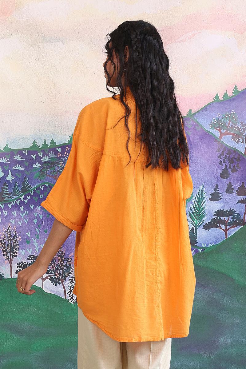 Generation - 1 Piece - Baagh Top - Orange - Lawn
