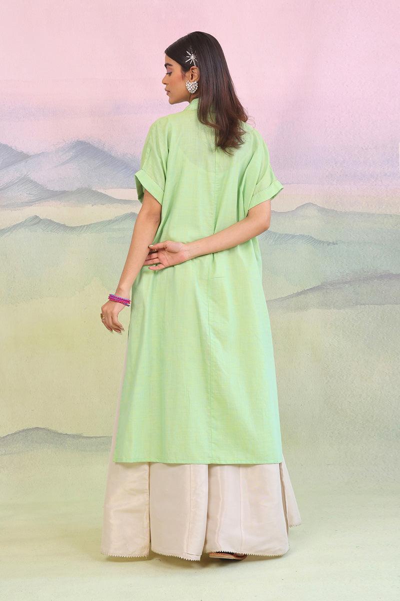 Generation - Pastel Passion Embroidered Shirt - Green - 1 Piece