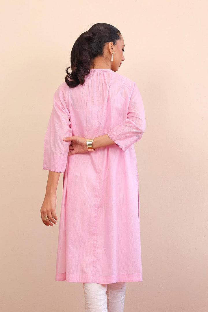 Generation - Malmal Kurti - Pink - Lawn - 1 Piece