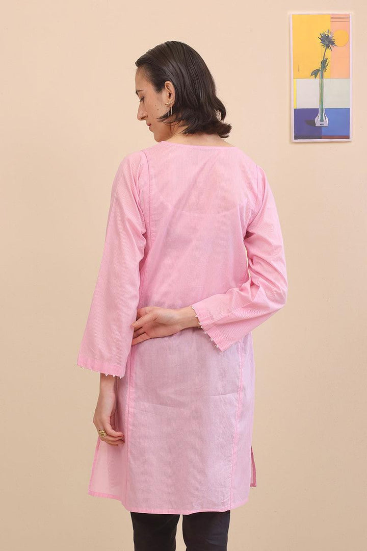 Generation - Malmal Kurti - Pink - Lawn - 1 Piece