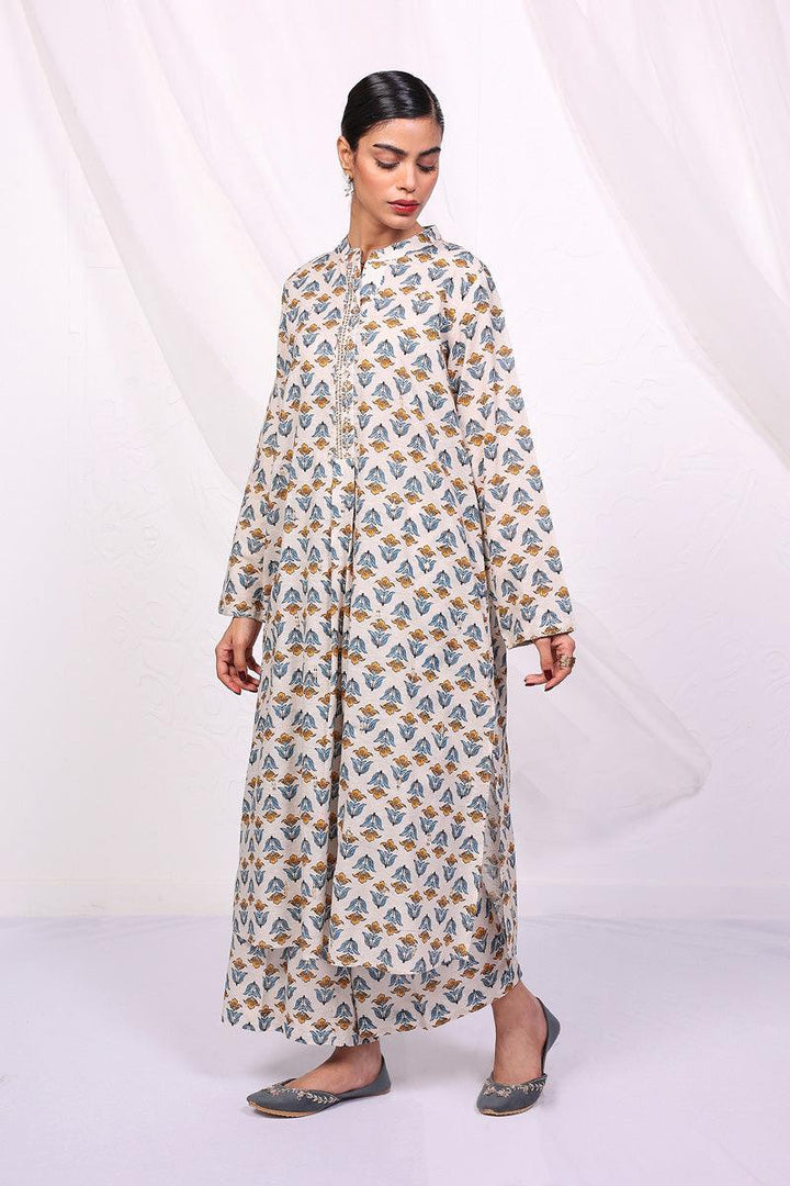 Generation - Desi Beat Printed 2-Piece Suit - Beige