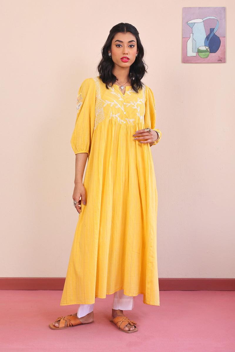 Generation - Serenity Dress - Yellow - Lawn - 1 Piece