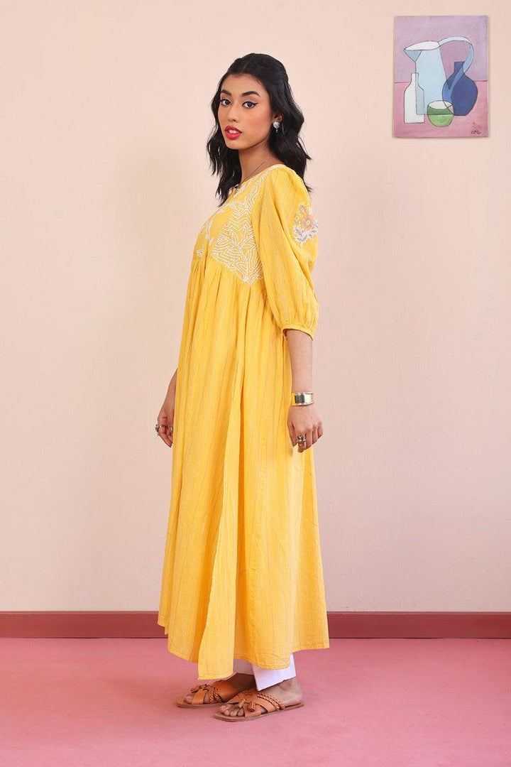 Generation - Serenity Dress - Yellow - Lawn - 1 Piece