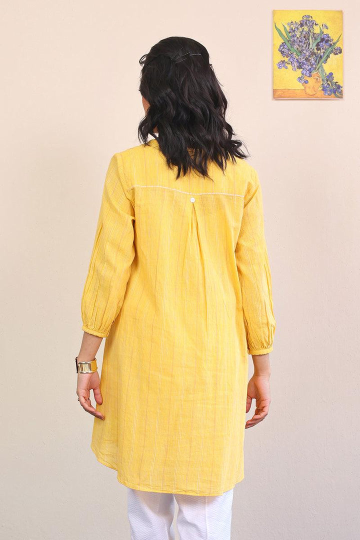 Generation - All Yellow Serenity Kurta - Yellow - Lawn - 1 Piece