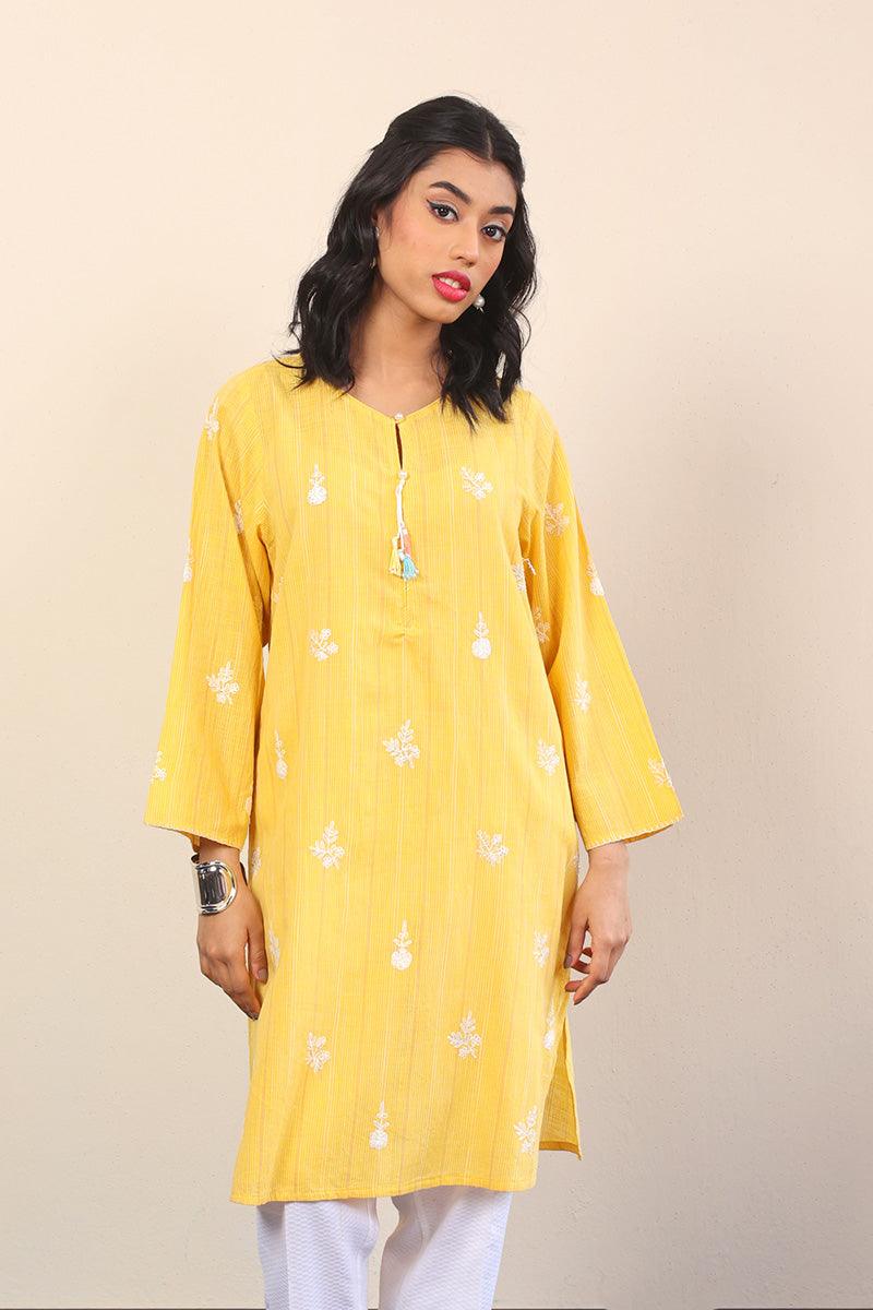 Generation - Serenity Kurta - Yellow - Lawn - 1 Piece