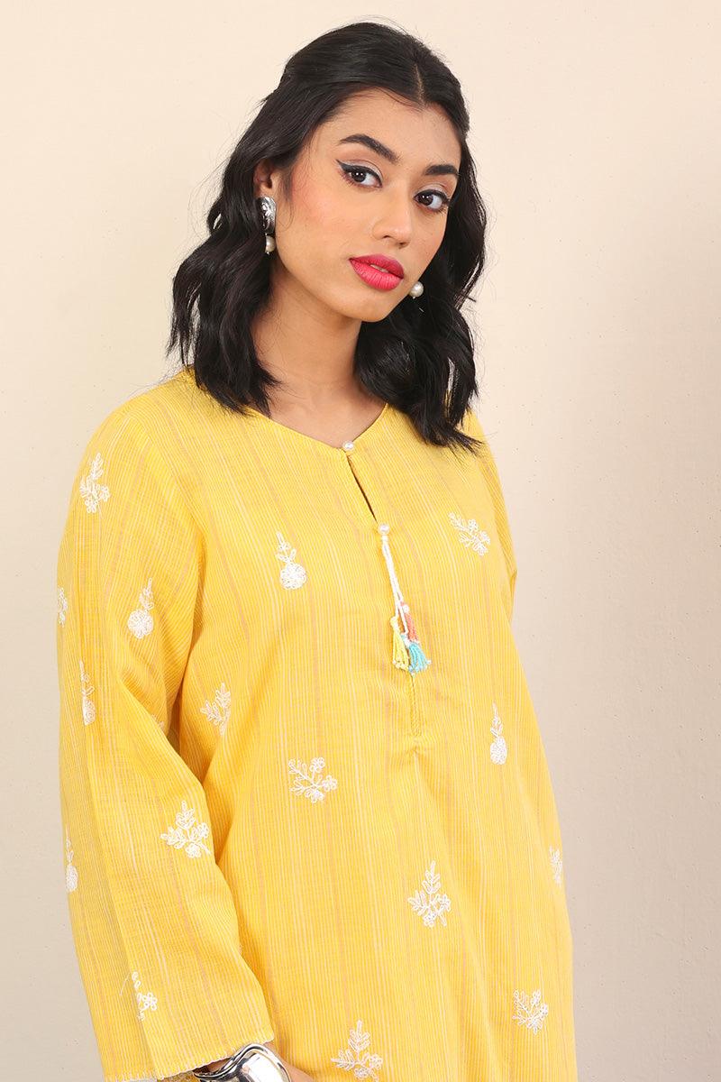 Generation - Serenity Kurta - Yellow - Lawn - 1 Piece