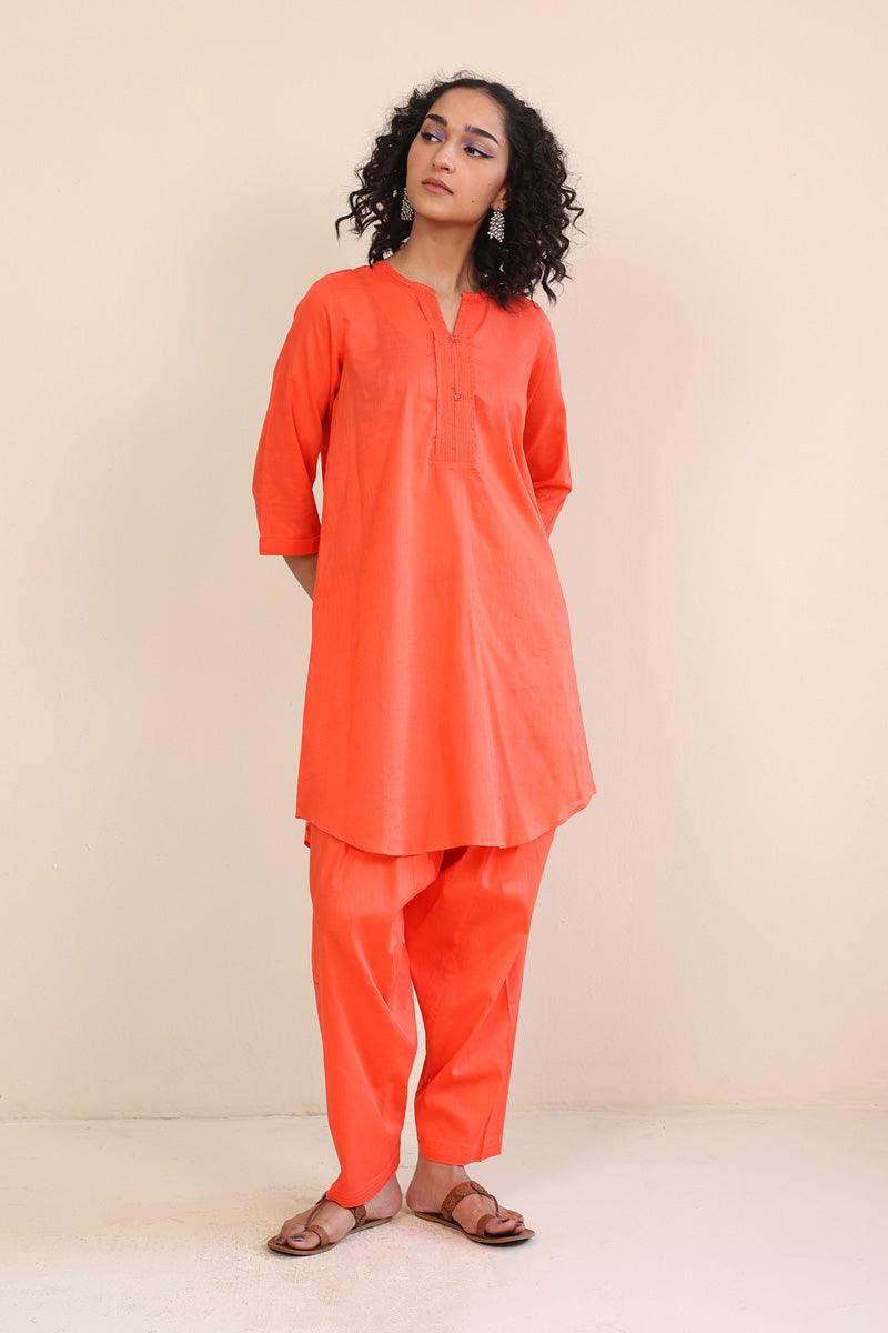 Generation - Mocktail Set - 2 Piece - Orange - Lawn