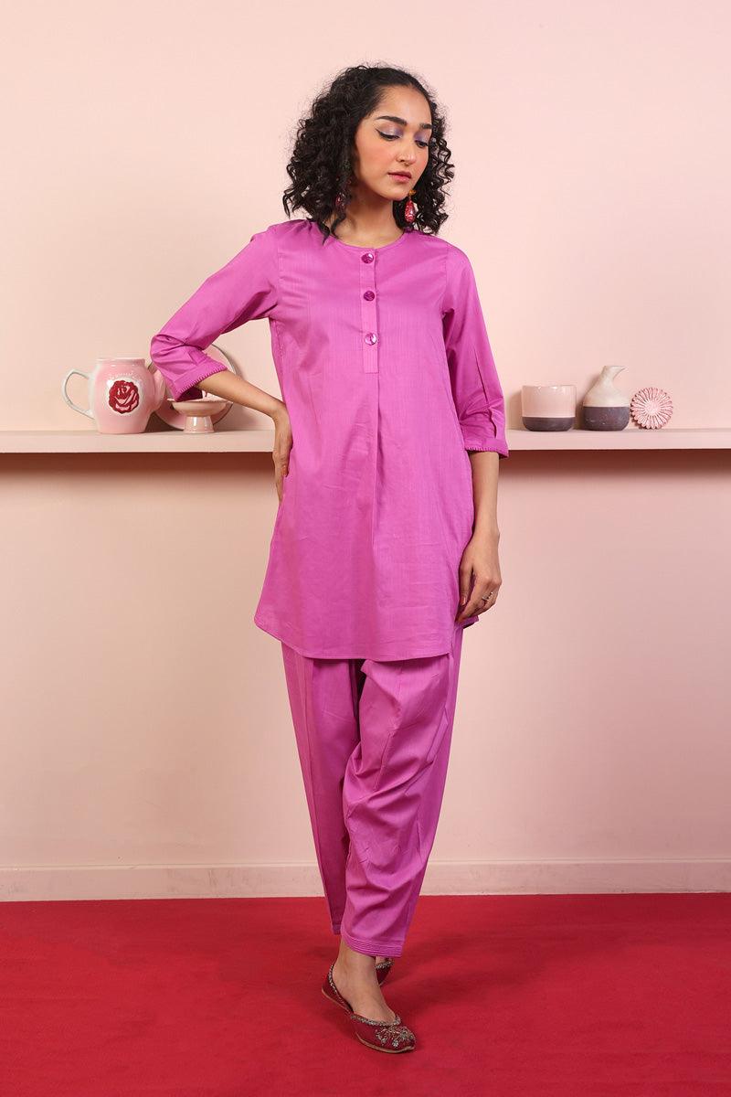 Generation - 2-Piece Mocktail Set - Pink - Lawn