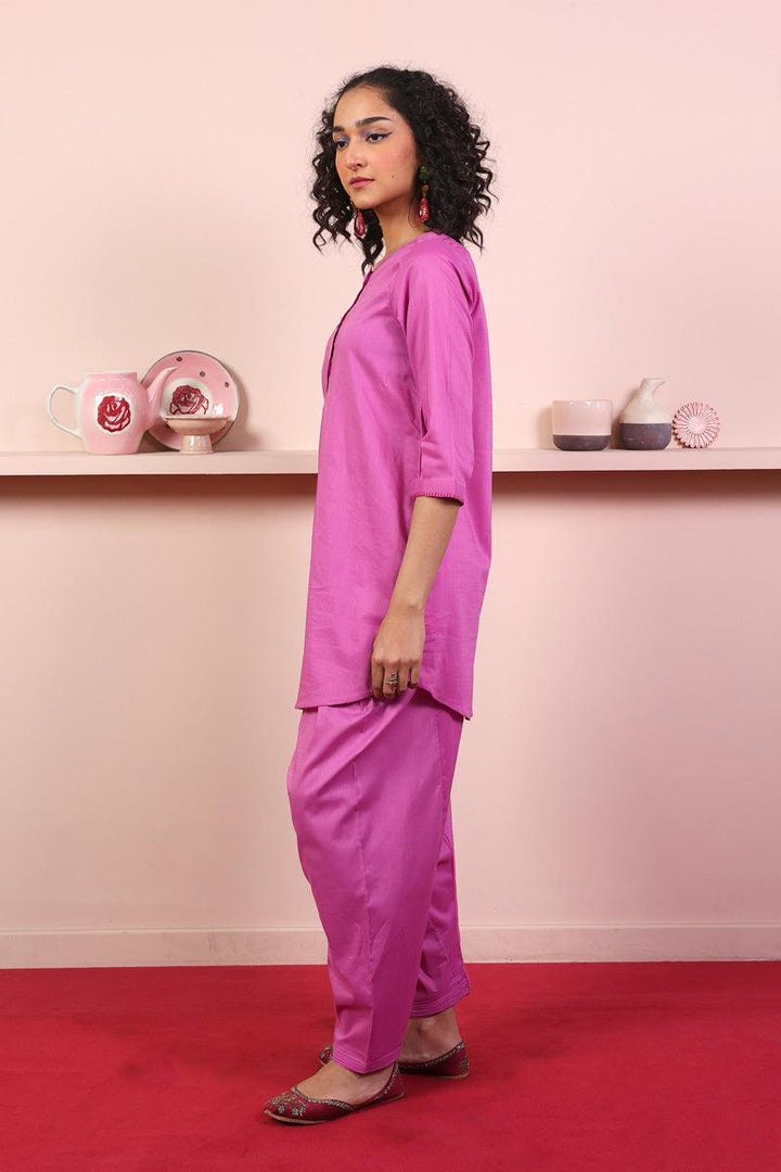Generation - 2-Piece Mocktail Set - Pink - Lawn