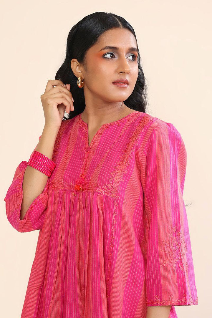 Generation - Serenity Kurta - 1 Piece - Pink - Lawn