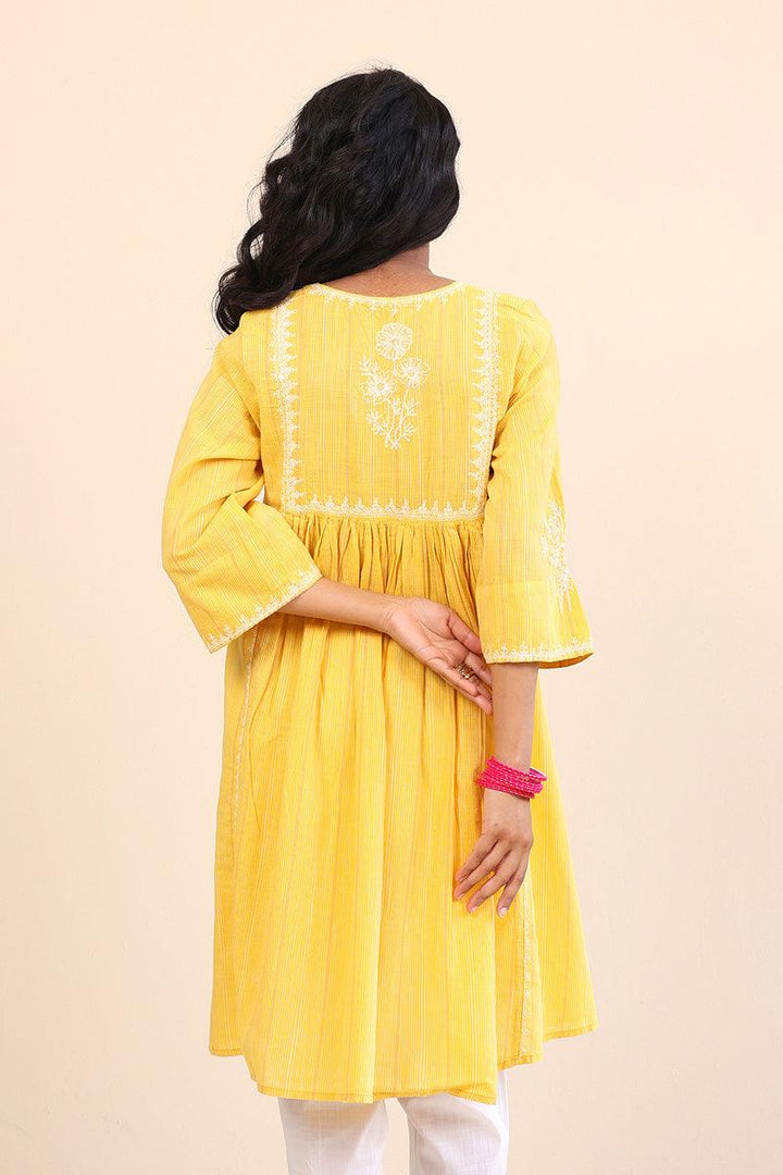 Generation - Serenity Kurta - 1 Piece - Yellow - Lawn