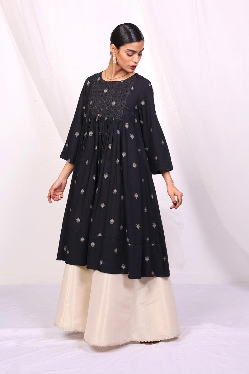 Generation - Feeling Cute Flared Frock - Black - 1 Piece